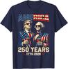 250 let výročí Ameriky 250. vtipné Trump Washington Unisex tričko