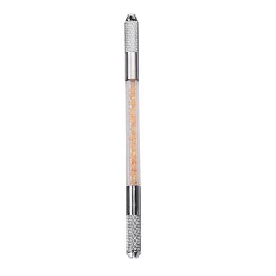 Manuel Microblading Kalemi Kaymayı Önler Geleneksel Dövme Kalemi Kaş Eyeliner için Alet Altın