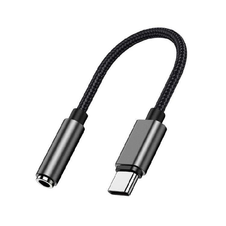 Type C to 3.5mm Auditory Cord, Soft Woven Video Cord for Clearly Sound and Device Compatibility