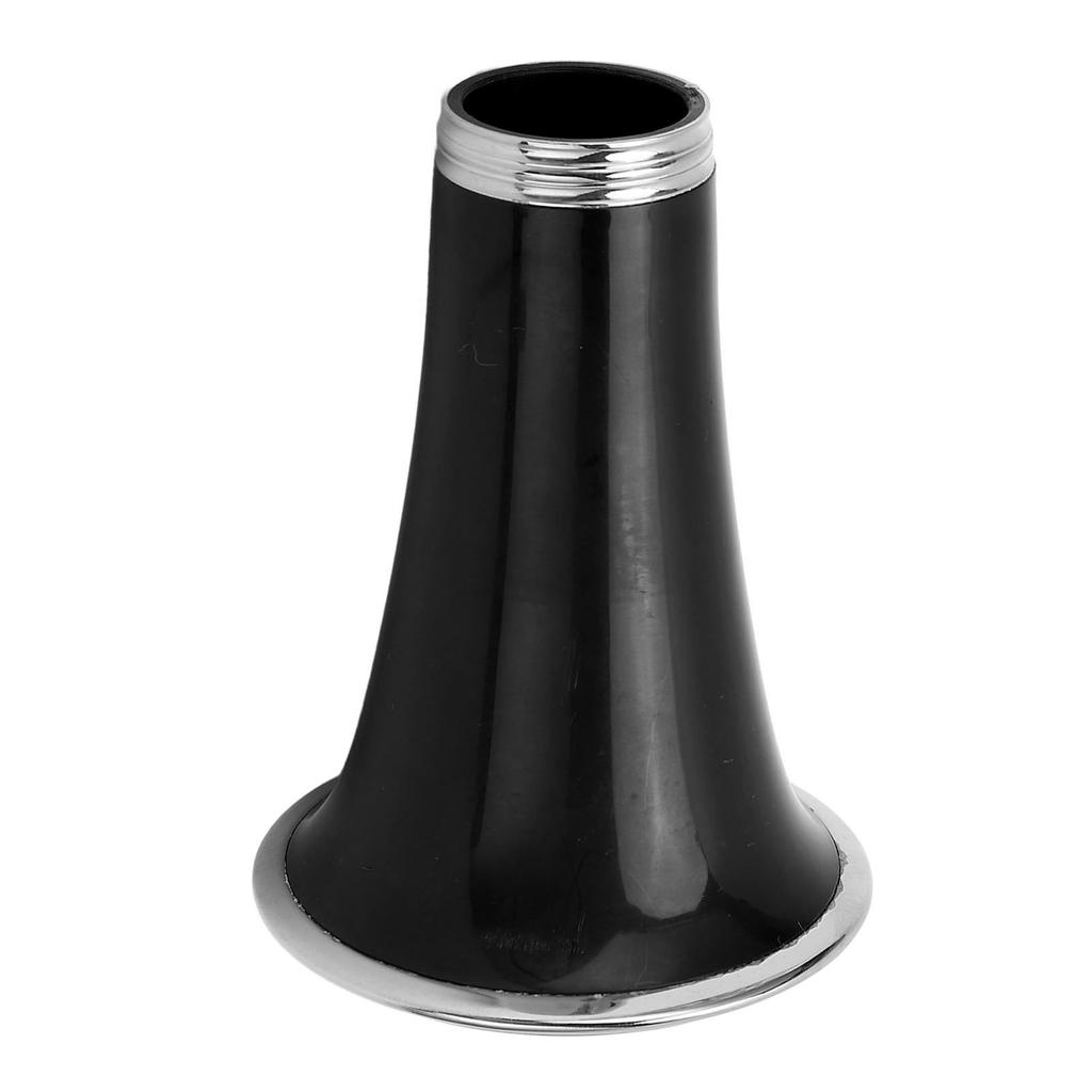 Campana di ricambio per clarinetto in plastica ABS con anello in metallo nichelato Tubo tromba altoparlante per clarinetto Accessorio per strumento a fiato