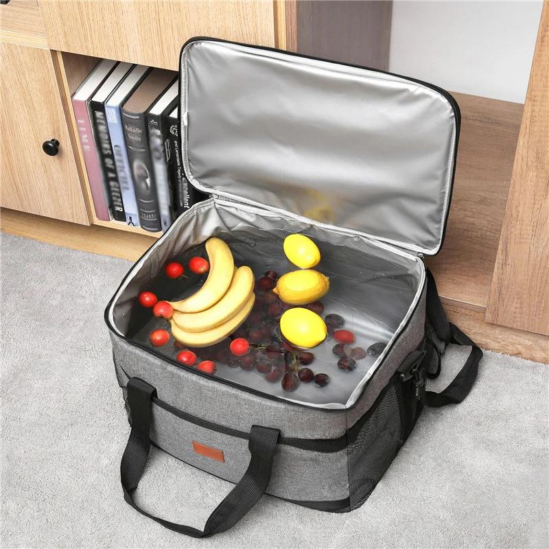Multifunctional Collapsible Cooler Bag Insulated Picnic Lunch Bag Cooling Bag Outdoor Travel Water Proof Food Bags Camping BBQ
