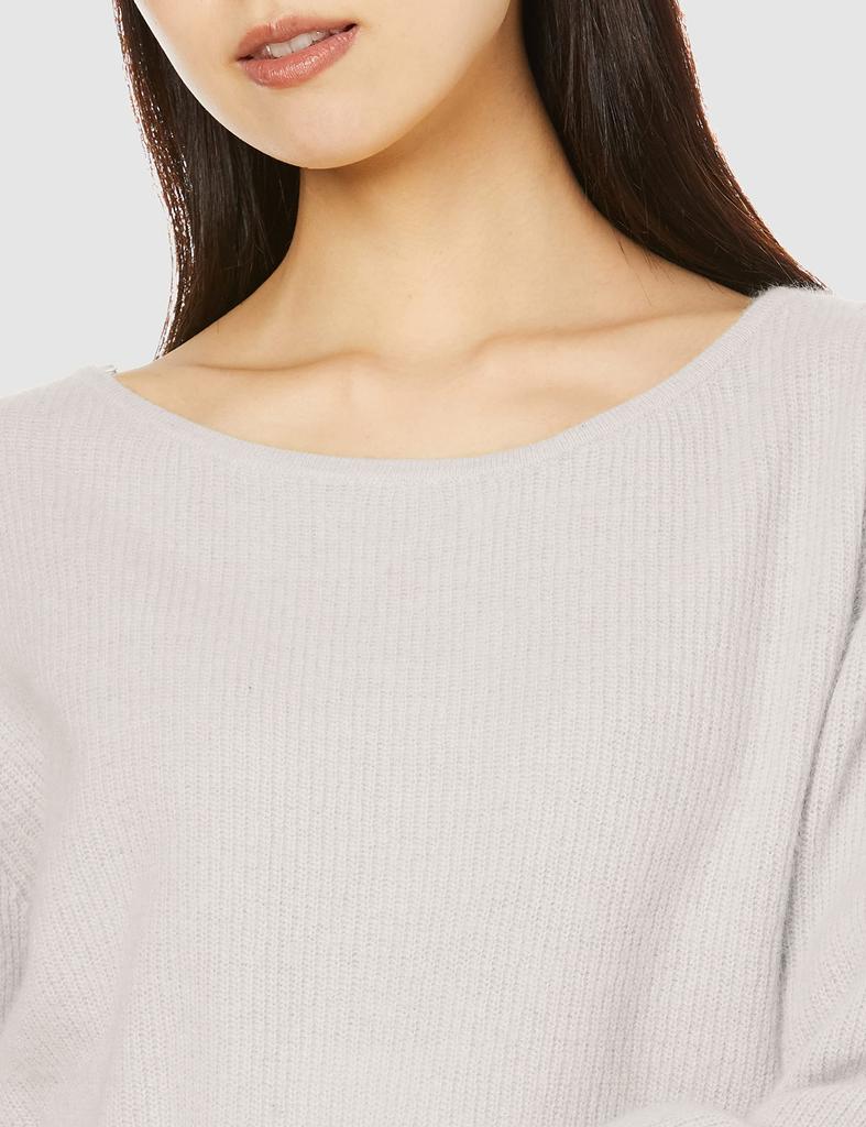 Proportion Body Dressing Boat Neck Fixed Knit FR Women's Sweater, Ivory,