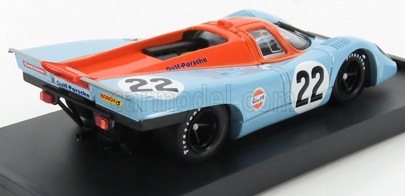 Brumm 1/43 Porsche 917K Le Mans 24H 1970 #22 GULF HAILWOOD - HOBBS BRUMM LE MANS Miniature Car