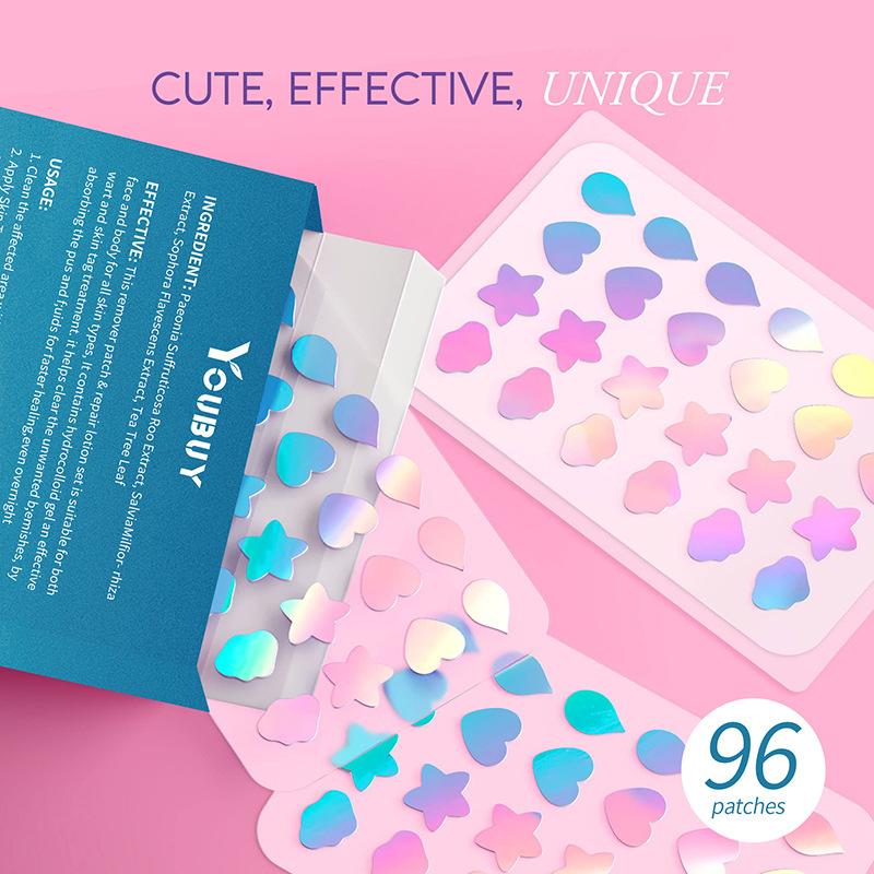 

Цветной пластырь от прыщей Пластырь от прыщей Частицы гидроколлоидного консилера 96pic