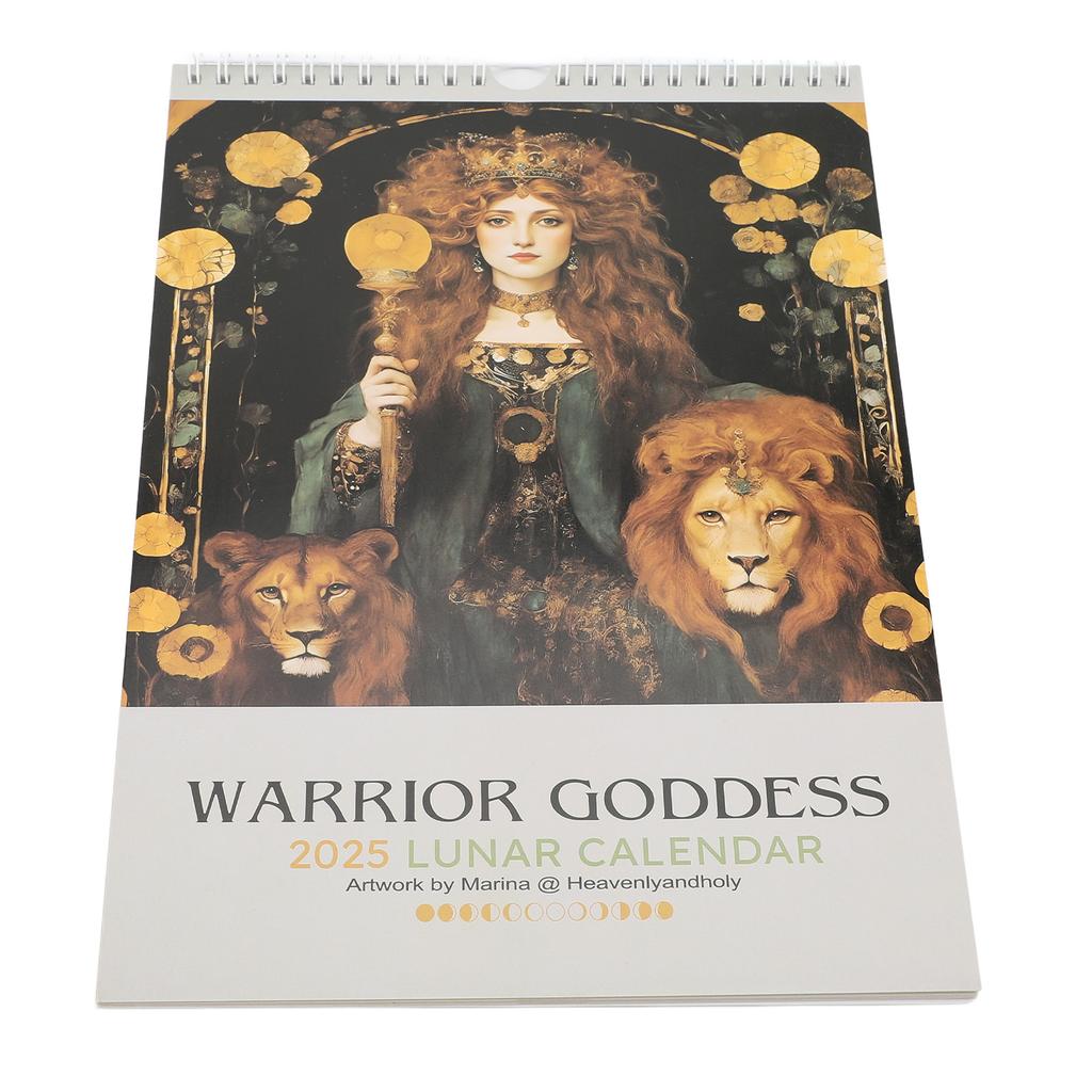Kalendář Válečné Bohyně 2025 Plánovač Nástěnný Zábavný Závěsný Dárkový Gag Silný Papír pro Přátele