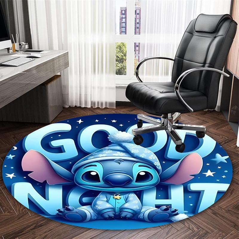 1pc S-Stitch17 Carpet, Round Rug, Comfortable, Suitable for Entryways, Living Rooms, Office, And Bedrooms, Christmas Decoration
