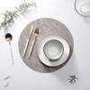 1 Pcs Nordic Style PVC Round Printing Table Mat Anti-scalding Heat Insulation Western Placemat Table Top Decoration