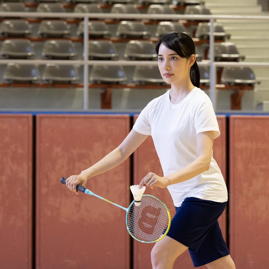 Wilson Badminton Racket MINIONS 2.0 BADMINTON SET (Minions 2.0 Badminton Set) Grip Size 4 Blue/Yellow WR105610F2