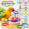 Colorful Rings Interactive Parrot Toy Interactive Exercise Toy For Parrots  For Parrot