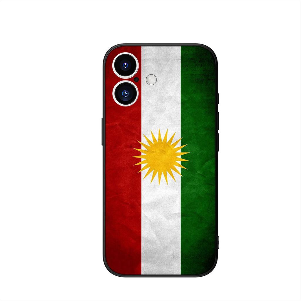 Phone Cover for Samsung Galaxy A55 A54 A25 A36 A17 A26 A35 A33 A34 A14 A37 S8 S9 S20 S21 FE S10 Plus Case Kurdistan Flag Casing