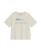 THEMUSEUMVISITOR Same Room Applique T-Shirt (Cream)