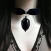 Pendant Choker Punk Velvet Necklaces For Alternative Girl Women Mystical Jewelry
