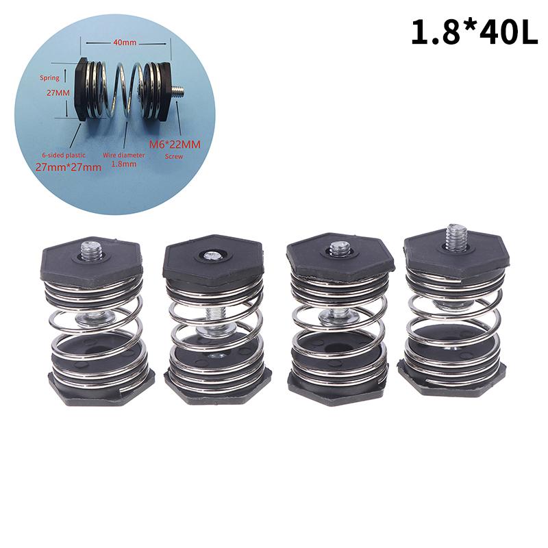 Four Piece Air Pump Compression Spring, M6 Spring Pads, Length 40/50mm, Ideal for Oxygen Concentrator Application