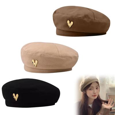 Women Beret Fashion Plain Octagonal Newsboy Cap Retro Painter Celebrity Winter Autumn Breathabl T7E6