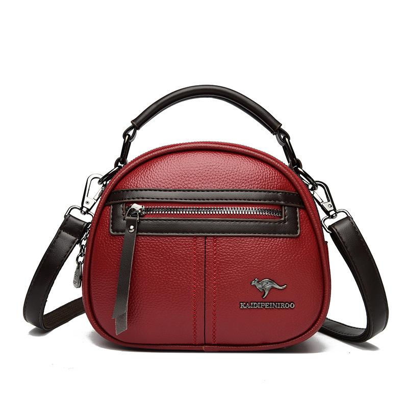 Multi-layered Women's Bag, Middle-aged Mother Bag, Cross-body Bag, Single-shoulder Handbag