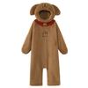 2025 Cartoon Puppy Fleece One-Piece Pajamas for Women - Thick, Warm Winter Homewear