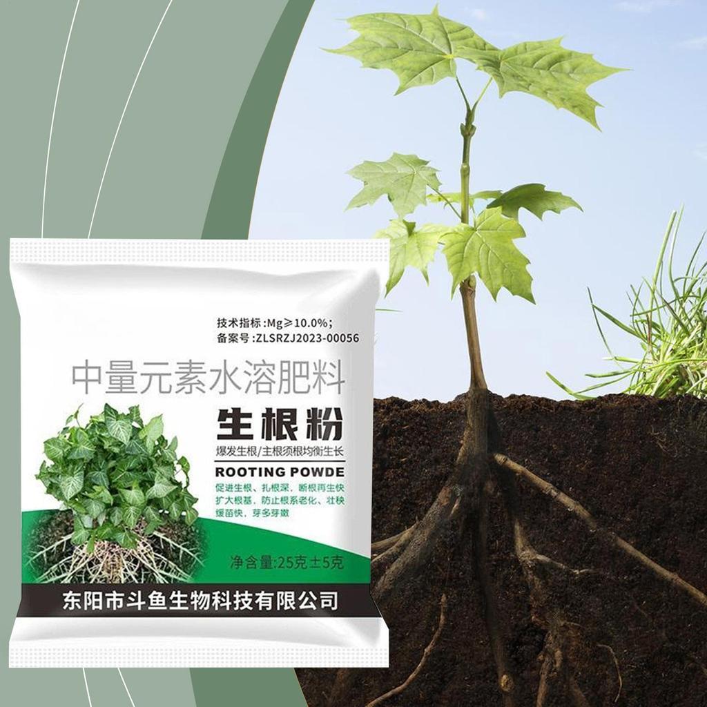 11g Fast-Acting Rooting Powder for Plant Cuttings, Strong Root Growth Fertilizer for Trees, Shrubs, Flowers Herbs, Garden Indoor