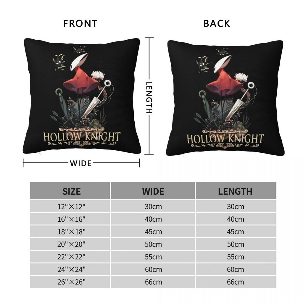 Spiel Hollow Knight Silksong Kissenbezug Doppelseitiger Druck Polyester Kissenbezug Dekor Kissenhülle Zuhause Quadratisch 45*45cm