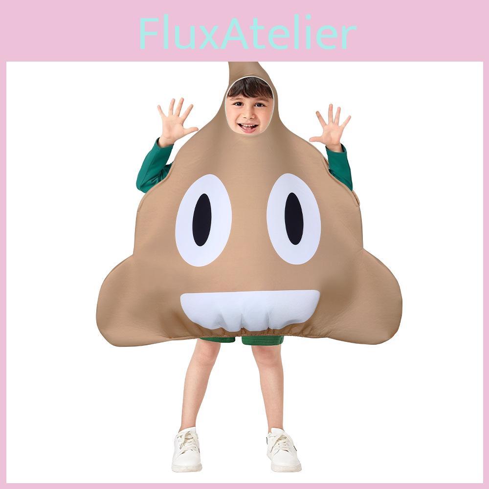 Divertente Costume da Cacca per Halloween Outfit Cosplay Unico per Feste Scolastiche Neutro cm