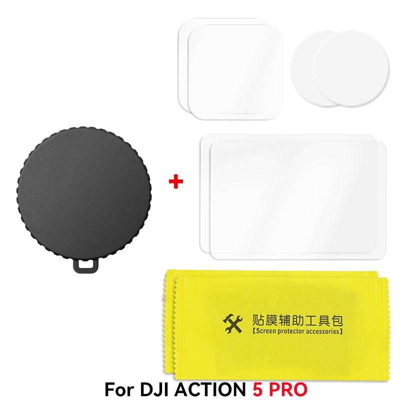 For DJI Osmo Action 5 Pro 4 Accessories Sports Camera Silicone Lens Cover For DJI Osmo Action 4 5 Pro Protective Cover