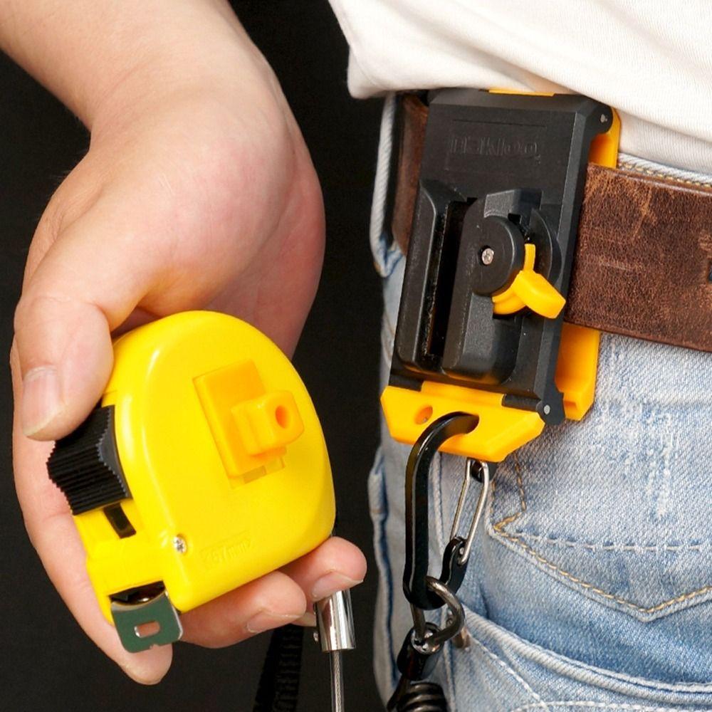 Quick Attach Tape Measure Holder Universal Belt Tool Holder New Quick Release Buckle Workshop Use