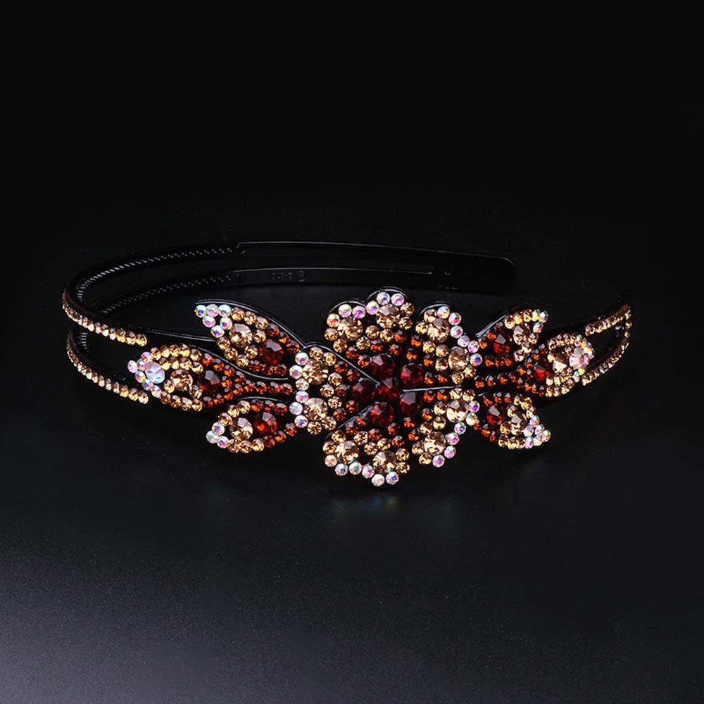 Girl Headband Domand Hair Hoop Korean Hairbands Women Hair Hoop Rhinestone Headband Flower Headband