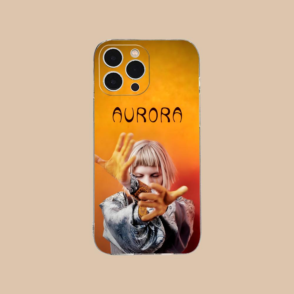 Aurora Aksnes Clear TPU Mobile Case for iPhone 17 16 15 14 13 12 11 X XR XS Air Pro Max Plus Mini Colorful Cover