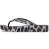 Classic Cloud Herringbone Slippers Women's Black Panther Print