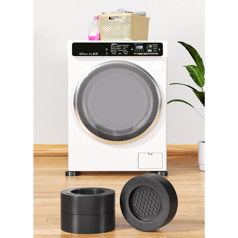 4Pcs Washing Machine Anti Vibration Pad Stabilizers Stand Vibration Pad Washer Vibration Feet Pad Easy Installation