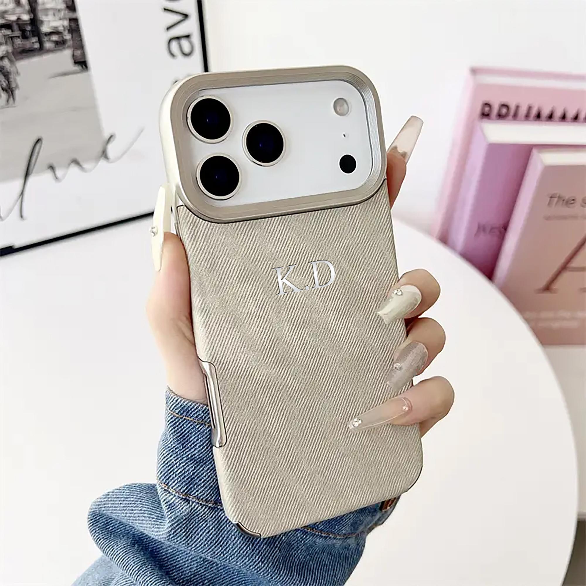 

Custom Name Plating Cowboy Pattern Faux Leather Case for iPhone 17 16 15 14 13 Pro Max Air DIY Letter Hot Foil Engraved For iPhone 13 ProMax
