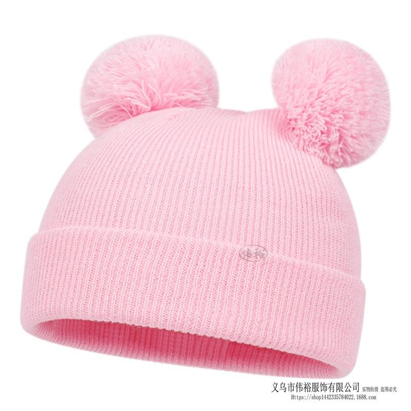 Kids Winter Warm Knitted Set Pom‑pom Hat Scarf Gloves 3‑Pcs Set Or Single Beanie Hat Windproof Ear Protection For Boys Girls Cold Weather Outdoor