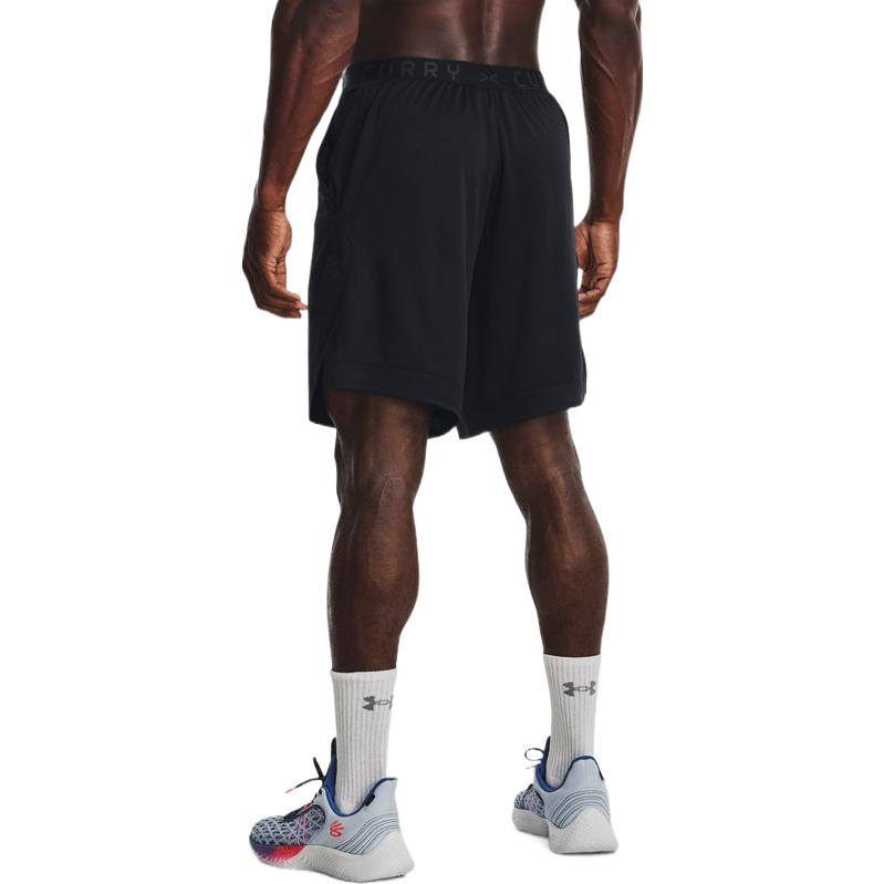 Under Armour Letter Print Elastic Waist Sports Casual Shorts Men Shorts Black 1370226-001