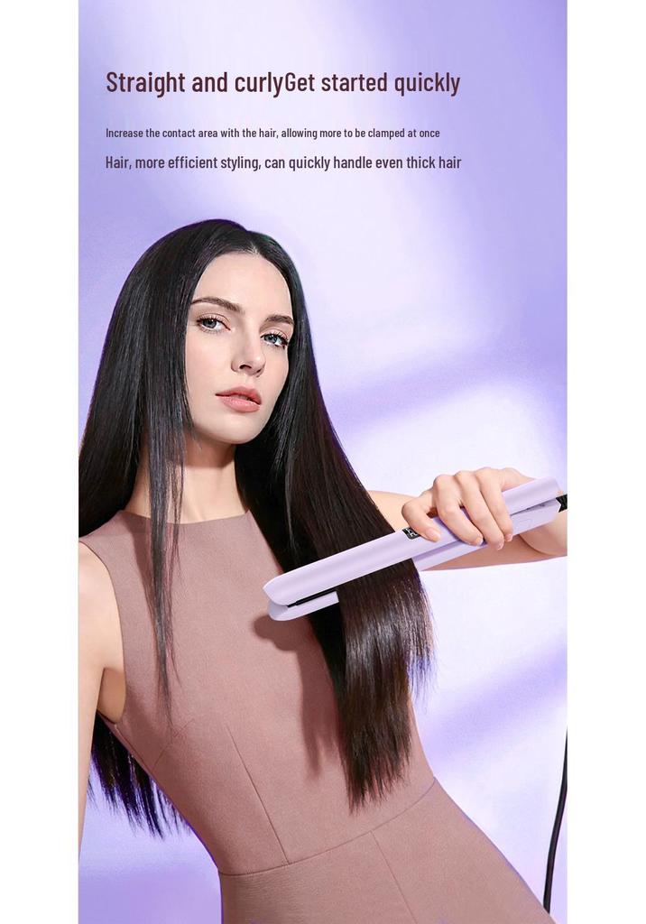 Portable Hair Straightener & Curler: Dual-Use Styling Iron for Straightening & Curling, Ideal for Bangs & Perfect for Gifting.
