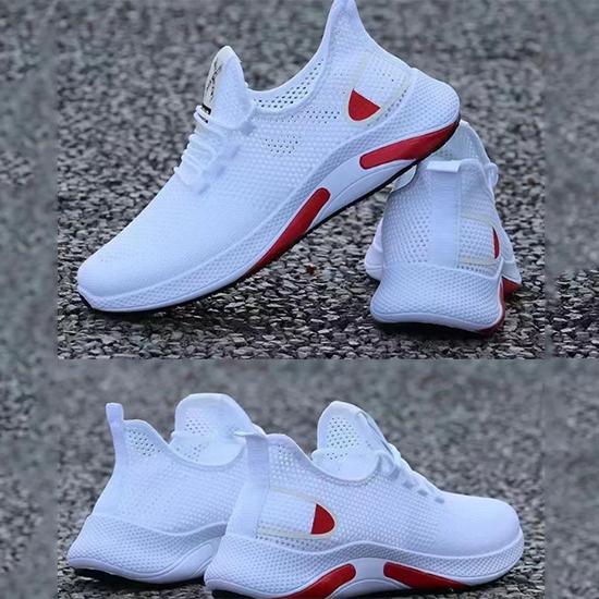 Summer Men's Shoes Breathable and Fashionable Korean Version Versatile Sports Shoes Lightweight and Odorproof Soft Soled Student Running Shoes