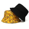 Unisex Kleine gelbe Ente beidseitig bedruckt Persönlichkeits-Bucket-Hüte Fischermützen Outdoor-Freizeitmütze Sonnenschutzhut