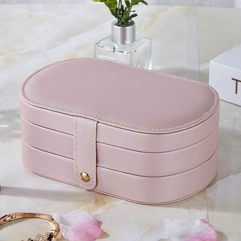 Anti-oxidation Multi-layered Jewelry Box PU Leather Jewelry Storage Box  for Home