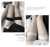 Women's Sexy Hosiery Stay Up Thigh High Stockings Ladies Hollow Out Mesh Nets Fishnet Stockings Black White Nylon Pantyhose
