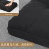 Shinnwa Long Floor Long Bench Comfortable Seat Sofa Black Cushion, 2-Layer Structure, Patented, Rectangular, Plain, 107x40x7.5cm, Cushion, Cushion,