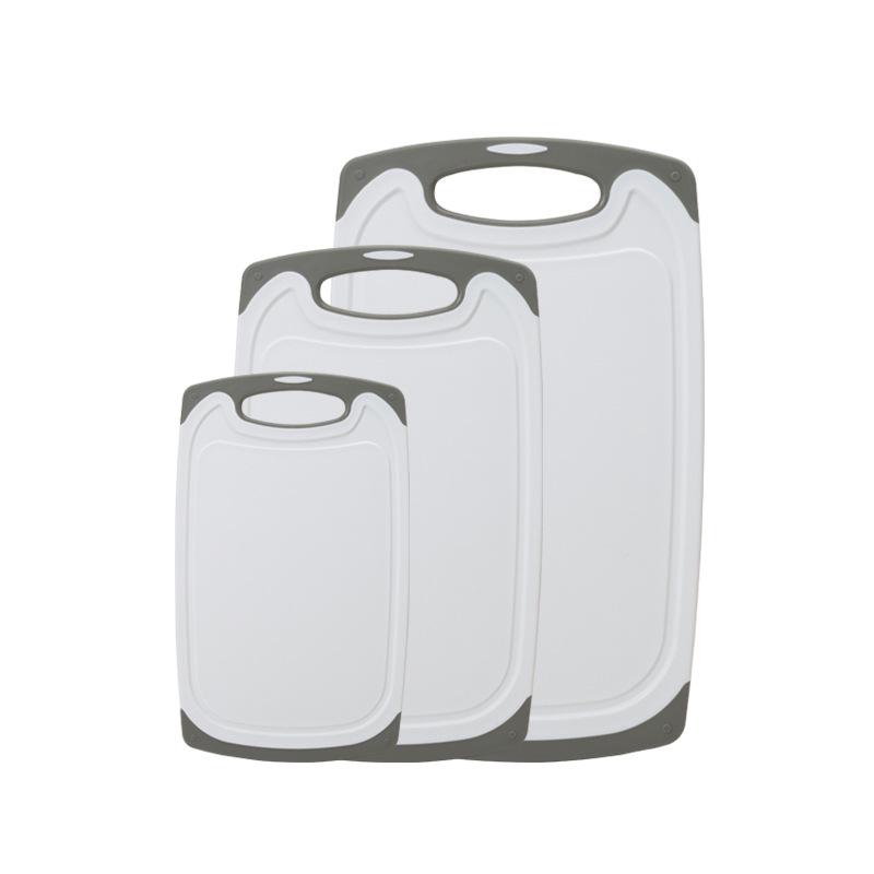 Non-slip Plastic Cutting Board Set - Home Kitchen & Baby Food Prep, 3 Pieces