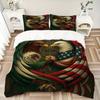 3pcs Eagle Unity Mexico Usa Bedding Set, Includes One Quilt Cover and Two Pillowcases, Bedroom and Guest Room Decoration. T72301126