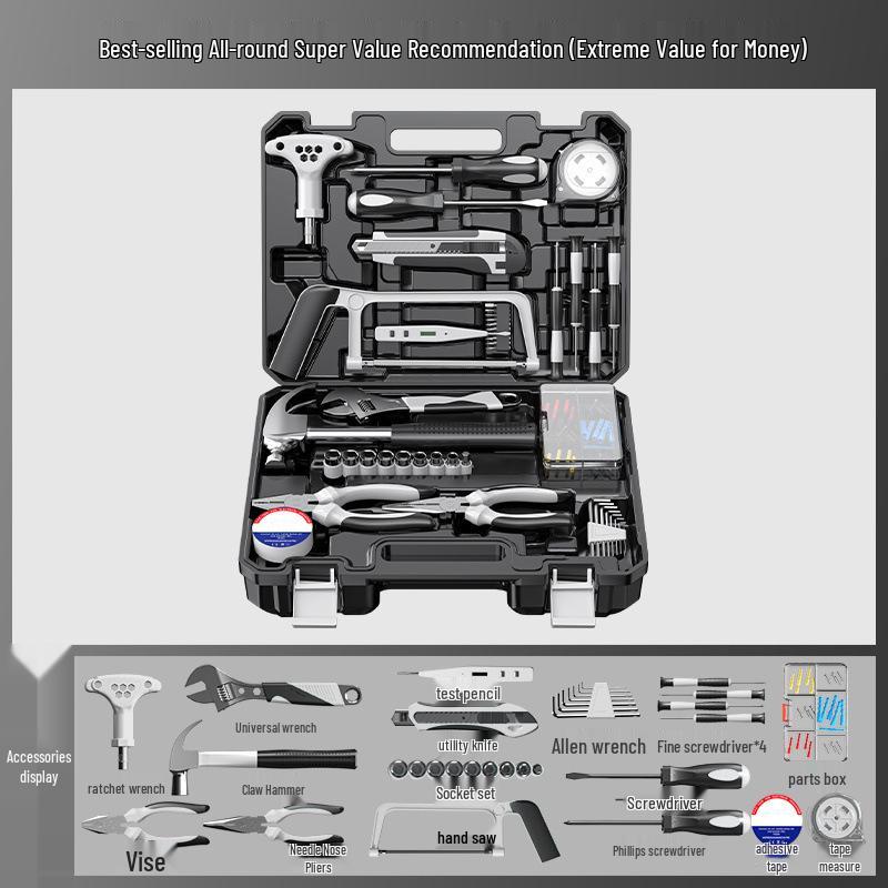 Royal Household Hardware & Woodworking Toolbox Set