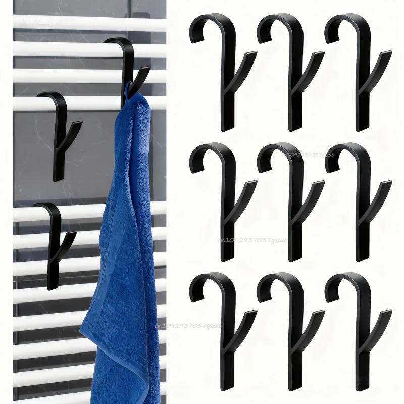 Multi-Purpose Heating Hook Coat Hook Towel Rack Radiator Bracket Bathroom Hook Clothes Hanger Soft Scarf Rack Towel Rack