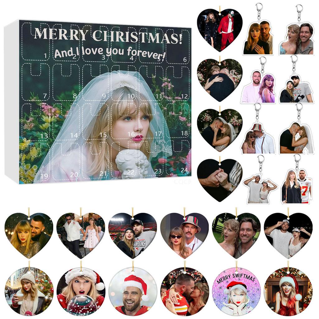 

Taylor Christmas Countdown Calendar With Acrylic Hanging Ornaments For Holiday Decor And Gift Ideas Style A
