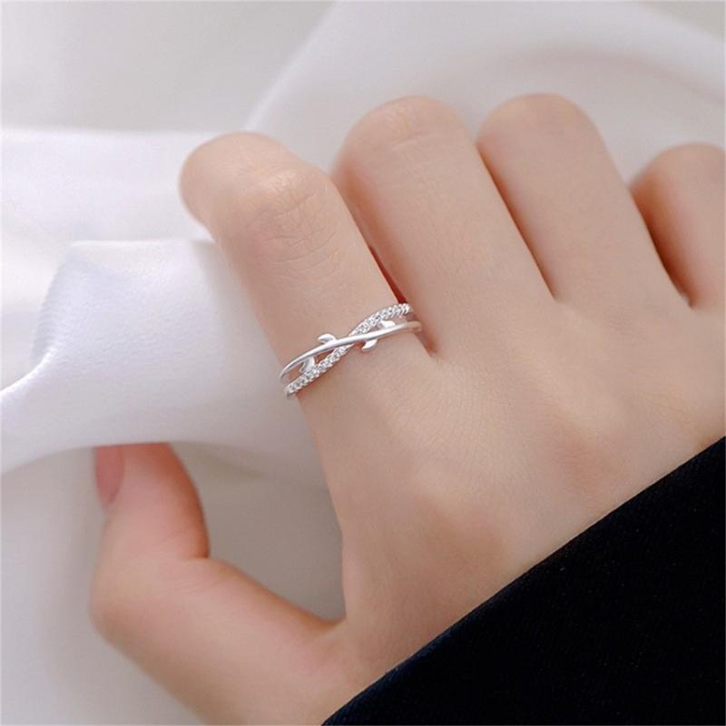 Vintage Irregular Smooth Opening Rings for Women Adjustable Stackable Finger Ring Jewelry Stylish Geometric Accessory
