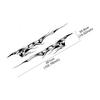 2PCS Flame Graphic Car Body Side Stickers Racing Sports Stripes Vinyl Decals Self-adhesive Auto Decorative Stickers Accessories