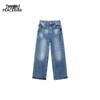 Peacebird A1HAF1345 Loose Fit High-Waist Denim Jeans