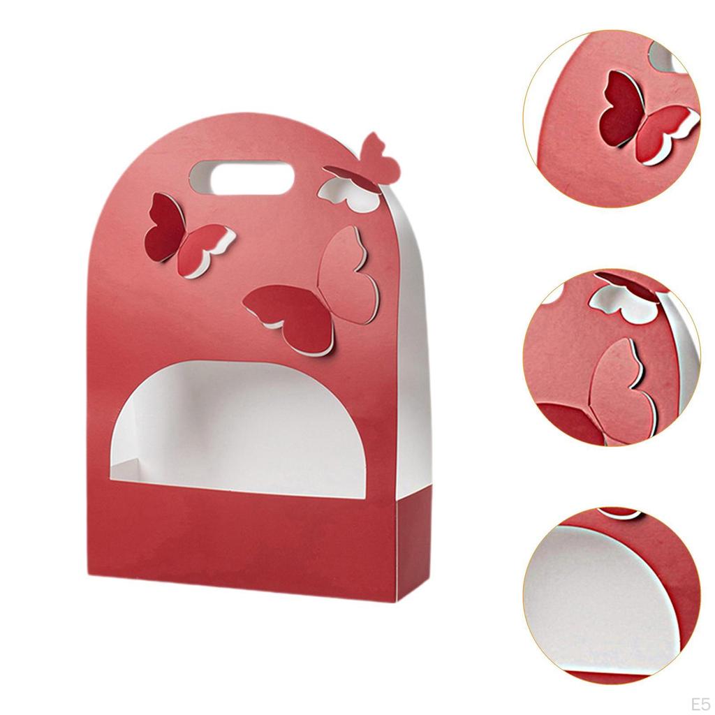 10 Pieces 3D Butterfly Flower Box Paper Versatile Gift Wrap for Graduation