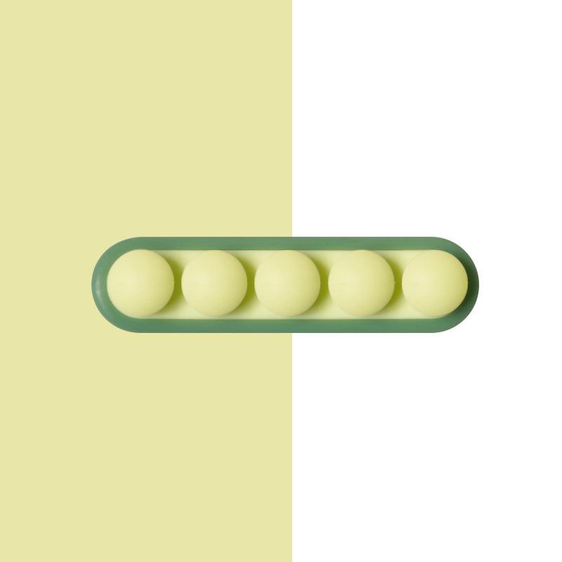 

Силиконовый держатель для кабеля Peas, зажимы для укладки кабеля, самоклеящийся органайзер для кабеля USB, кабель для зарядки, шнур питания, мышь зелёный