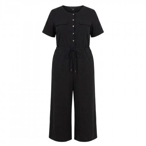BRAVE SOUL Womens/Ladies Wide Leg Short-Sleeved Jumpsuit