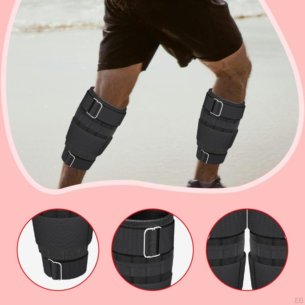 2 Pieces Ankle Weights Adjustable Leg Weight Straps Foot Modularized Walking Training